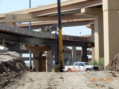Work at the I-35W/I-820 interchange