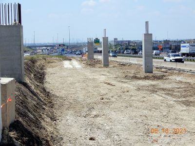 Work on future lanes on northbound I-35W between N Tarrant Pkwy. and Heritage Trace Pkwy. 