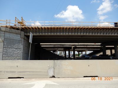 Work on Keller Hicks Rd. at I-35W