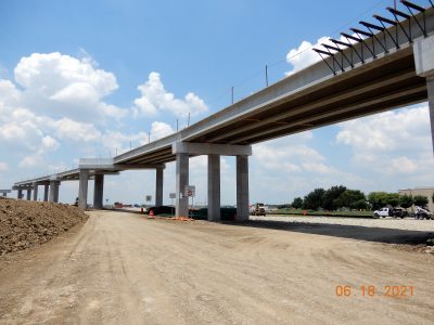 Work on SH 170 near I-35W