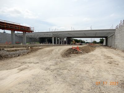 Work on Mark IV Pkwy. at I-820