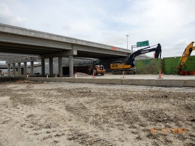 Work on Mark IV Pkwy. at I-820