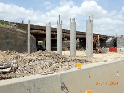 Work on Golden Triangle Blvd. at I-35W