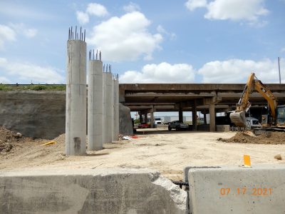 Work on Golden Triangle Blvd. at I-35W