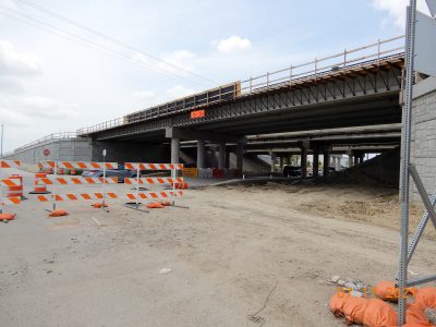 Work on Keller Hicks Rd. at I-35W
