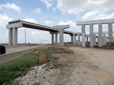 Work at the I-35W/SH 170 interchange