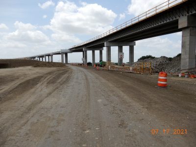 Work on SH 170 near I-35W