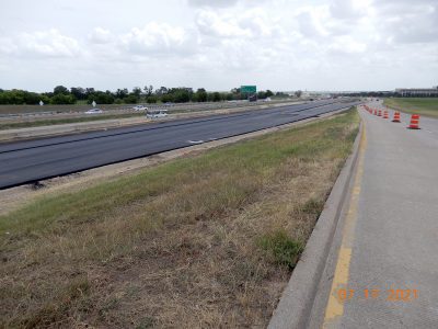 Work on I-35W south of Alliance Blvd.