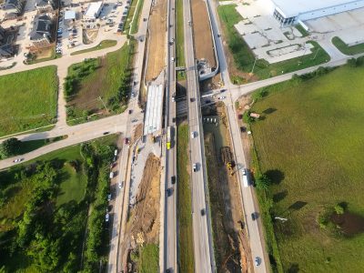 I-35W at Keller Hicks Rd. looking south