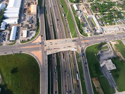 I-35W at 28th St. looking south