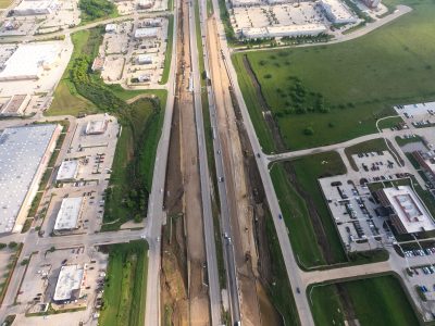 I-35W between N Tarrant Pkwy. and Heritage Trace Pkwy. looking north