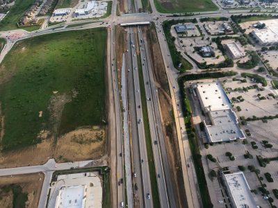 I-35W at Heritage Trace Pkwy. looking north