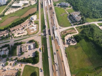 I-35W at Westport Pkwy. looking north