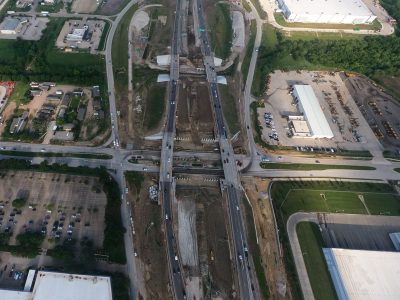 I-820 at Mark IV Pkwy. looking west