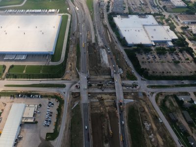 I-820 at Mark IV Pkwy. looking east