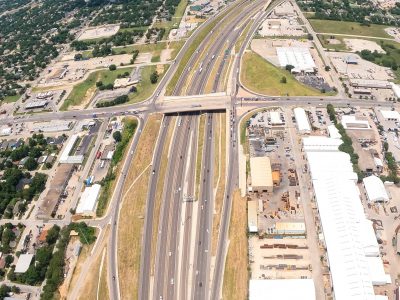 I-35W at 28th St. looking north