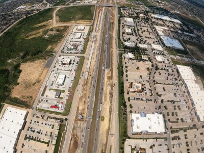 I-35W between N Tarrant Pkwy. and Heritage Trace Pkwy. looking north