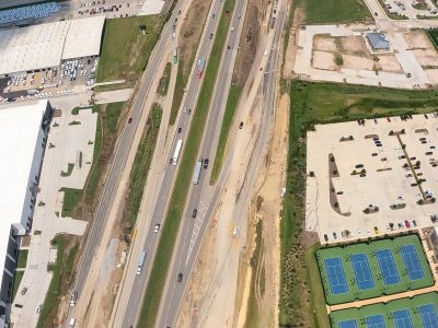 I-35W just south of Golden Triangle Blvd. looking north