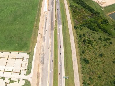 I-35W between Alliance Blvd. and Eagle Pkwy. looking north