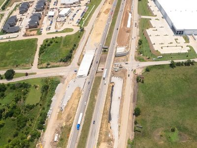 I-35W at Keller Hicks Rd. looking south