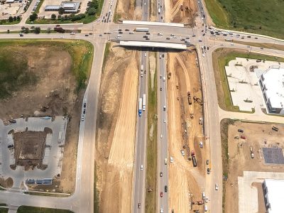 I-35W at Heritage Trace Pkwy. looking south