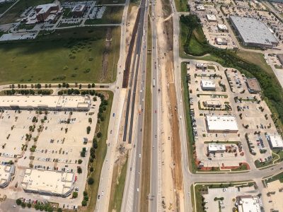 I-35W between N Tarrant Pkwy. and Heritage Trace Pkwy. looking south