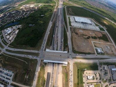 I-35W at N Tarrant Pkwy. looking south