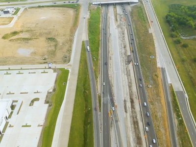 I-35W just south of N Tarrant Pkwy. looking north 