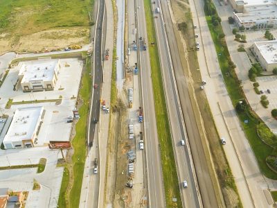I-35W between N Tarrant Pkwy. and Heritage Trace Pkwy. looking north