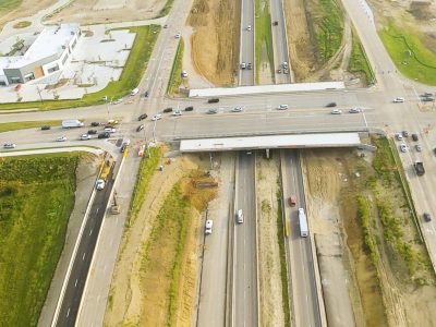 I-35W at Heritage Trace Pkwy. looking north