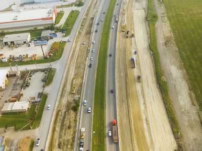 I-35W just south of Golden Triangle Blvd. looking north