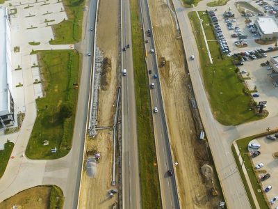 I-35W between Golden Triangle Blvd. and Keller Hicks Rd. looking north