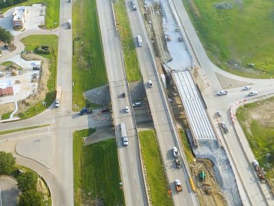 I-35W at Westport Pkwy. looking north
