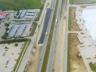 I-35W between Golden Triangle Blvd. and Keller Hicks Rd. looking south