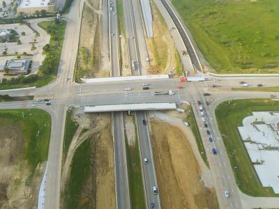 I-35W at Heritage Trace Pkwy. looking south