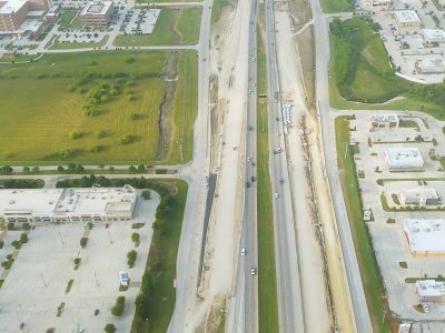 I-35W between N Tarrant Pkwy. and Heritage Trace Pkwy. looking south