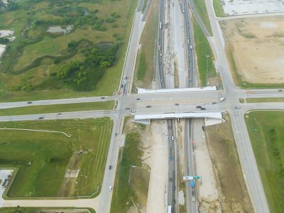 I-35W at N Tarrant Pkwy. looking south