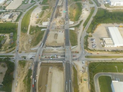 I-820 at Mark IV Pkwy. looking west
