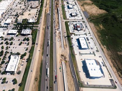 I-35W between N Tarrant Pkwy. and Heritage Trace Pkwy. looking south