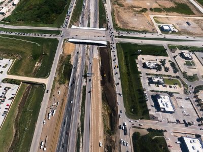 I-35W at N Tarrant Pkwy. looking south