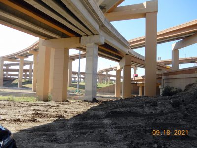 Work at the I-35W/I-820 interchange