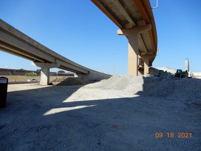 Work at the I-35W/I-820 interchange