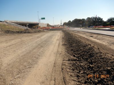 Work near Mark IV Pkwy. at I-820