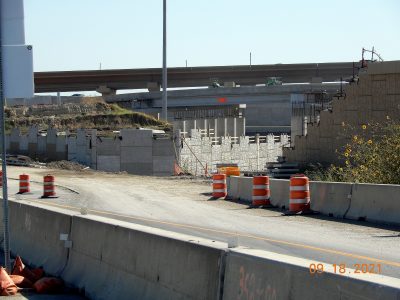 Work at the I-35W/I-820 interchange