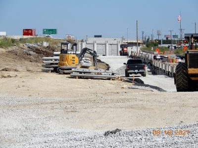 Work on I-35W near Golden Triangle Blvd. 