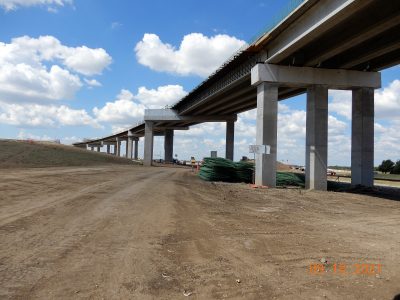 Work at the I-35W/SH 170 interchange