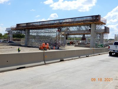 Work at the I-35W/SH 170 interchange