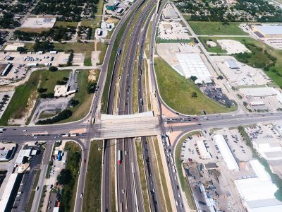 I-35W at 28th St. looking north
