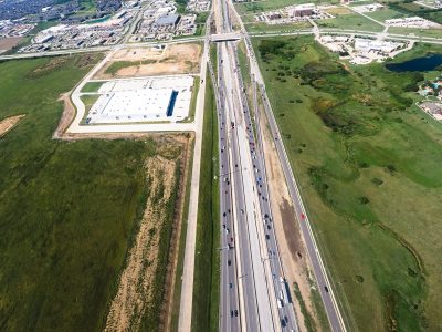I-35W south of N Tarrant Pkwy. looking north 