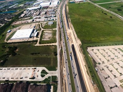 I-35W between Heritage Trace Pkwy. and Golden Triangle Blvd. looking north